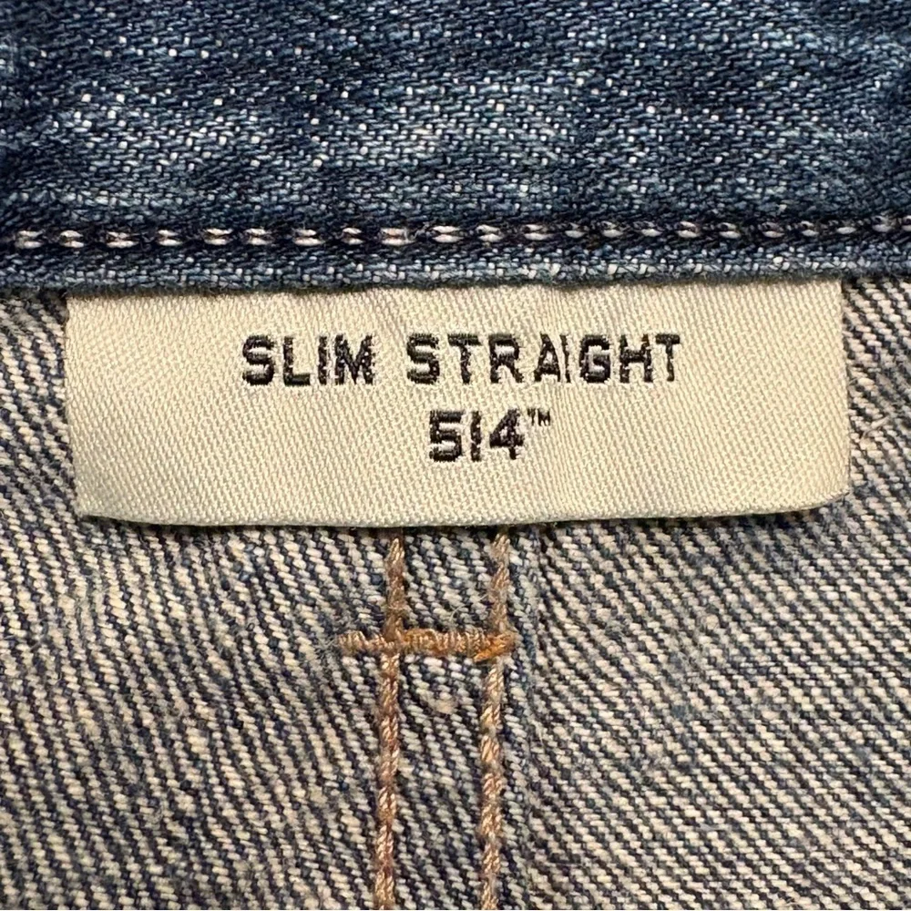 Levi’s 514 Men’s Slim Straight Jeans 30x30 Dark Wash Faded Zipper Fly